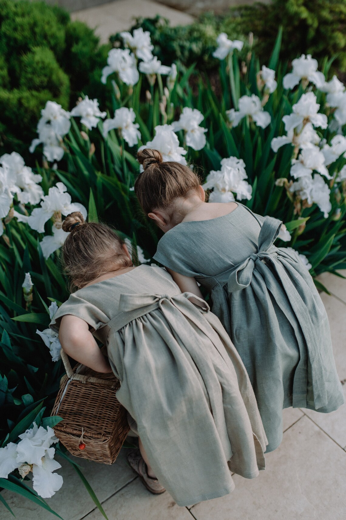 Sage Green Toddler Dress Flower Girl Dress Baby Linen Dress Etsy