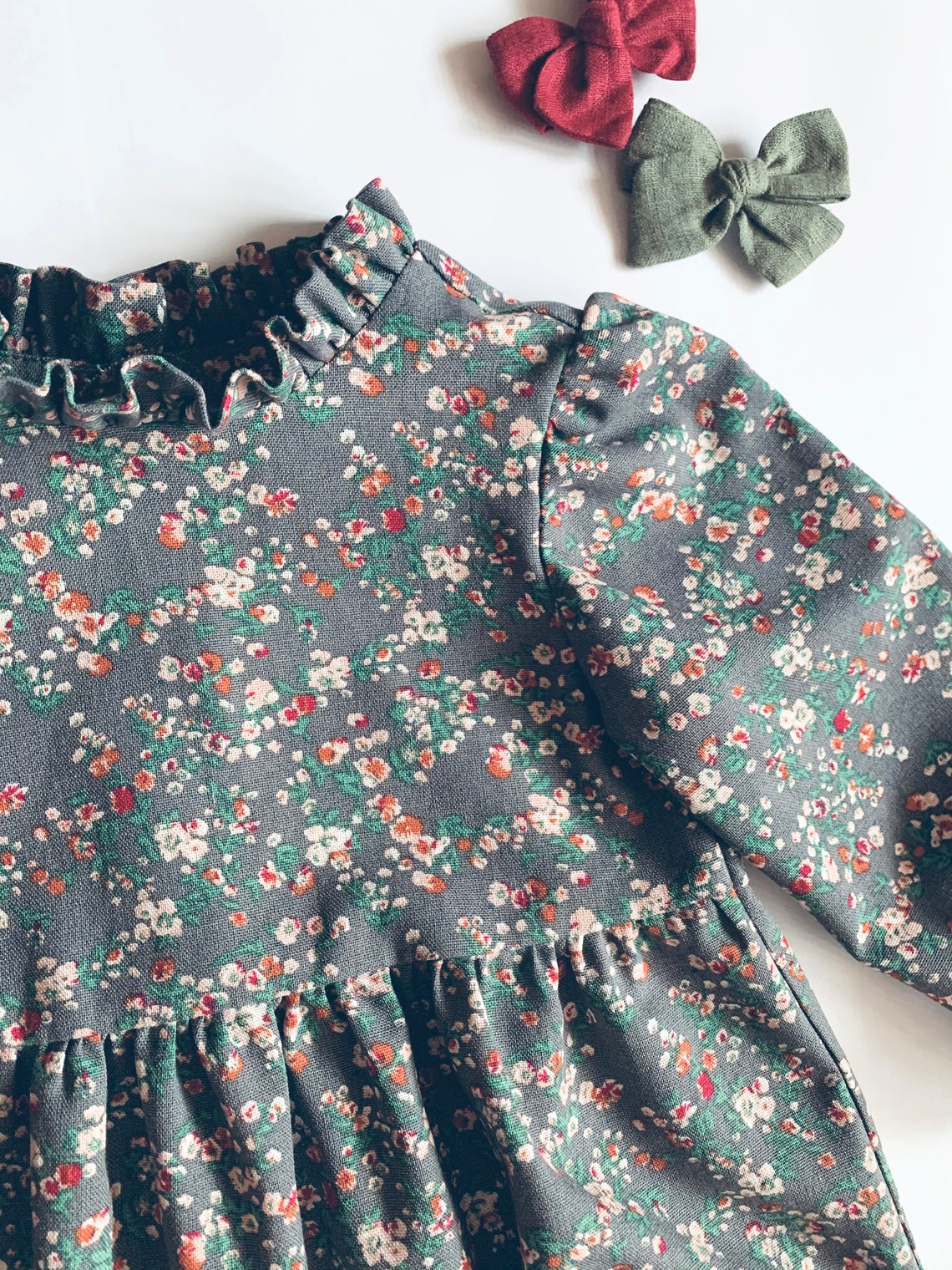 Sage Green Romper Baby Romper Linen Romper Birthday Baby Etsy