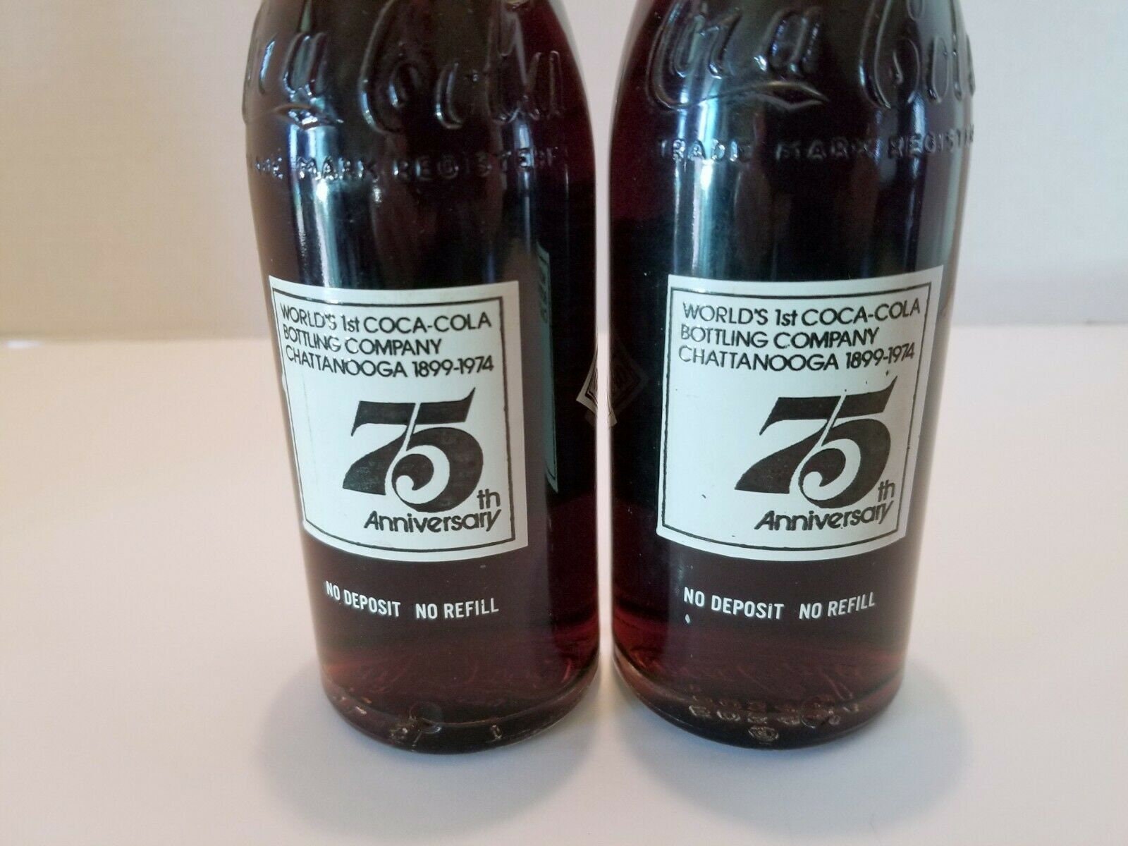 New (2) Vtg. 1899-1974 Unopened Coca-cola 75th Anniversary 