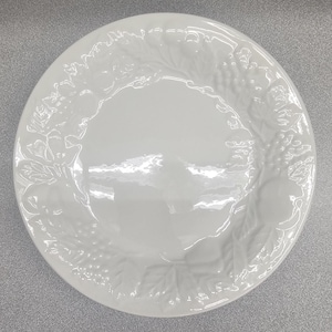 Platos de postre para frutas Gibson Designs de 19 cm (7,5 pulgadas), color blanco roto (juego de 2)