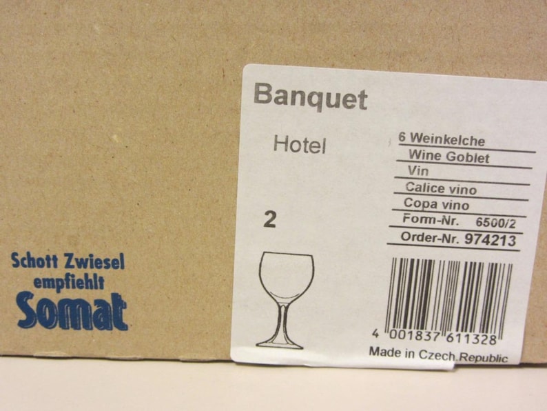 Set med 6 Schott Zwiesel Banquet 6,8 oz kristallvinglas bild 5