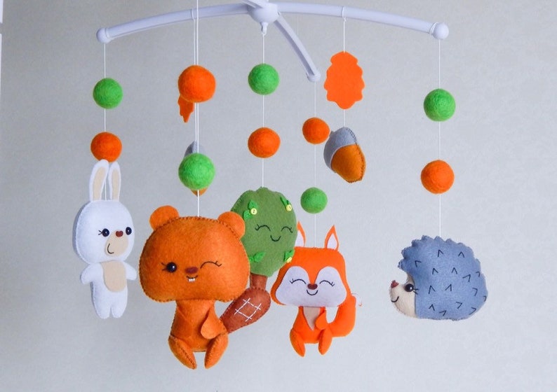 woodland creatures mobile