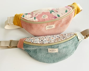 Bauchtaschen für Kinder , Crossbodybags, Gürteltaschen in Lachsrosa/Bunt oder türkis