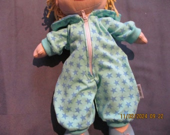 Overall with hat, doll 30 cm