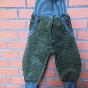 CORDHOSE Pumphose-Mitwachshose ,cord,Gr. 56-128, Knickerbocker, Kaki Bild 2