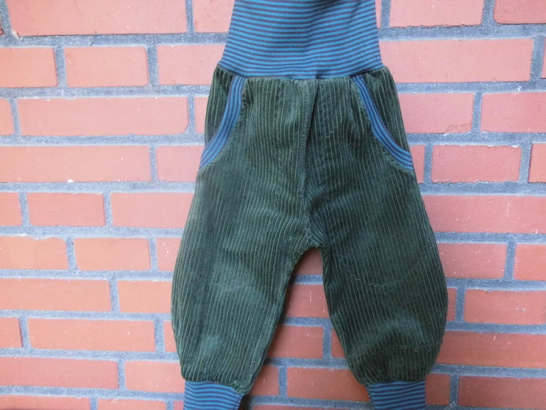 CORDHOSE Pumphose-Mitwachshose ,cord,Gr. 56-128, Knickerbocker, Kaki Bild 2