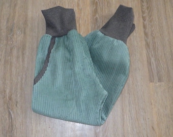 CORDHOSE Pump pants-Mitwachshose ,corduroy, size 56-128, petrol