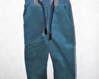 CORDHOSE schmale Cordhose ,petrol