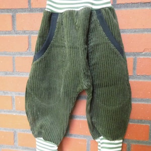 CORDHOSE Pumphose-Mitwachshose ,cord,Gr. 56-128, Kaki Bild 6