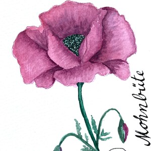 handgemalte Grußkarten, Postkartengröße mit Umschlag, 10,5x14,6cm,