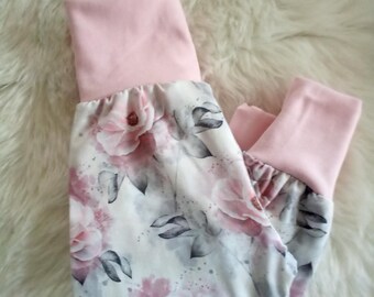 VENTA Pantalón bomba, jersey, pantalón bebe, regalo, bautizo, nacimiento, niña, rosas
