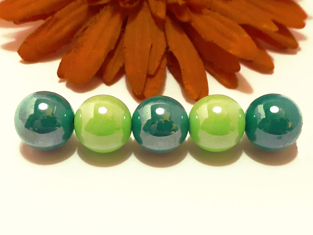 5 Large Acrylic Beads in Different Colors 13 Mm High Gloss Etsy