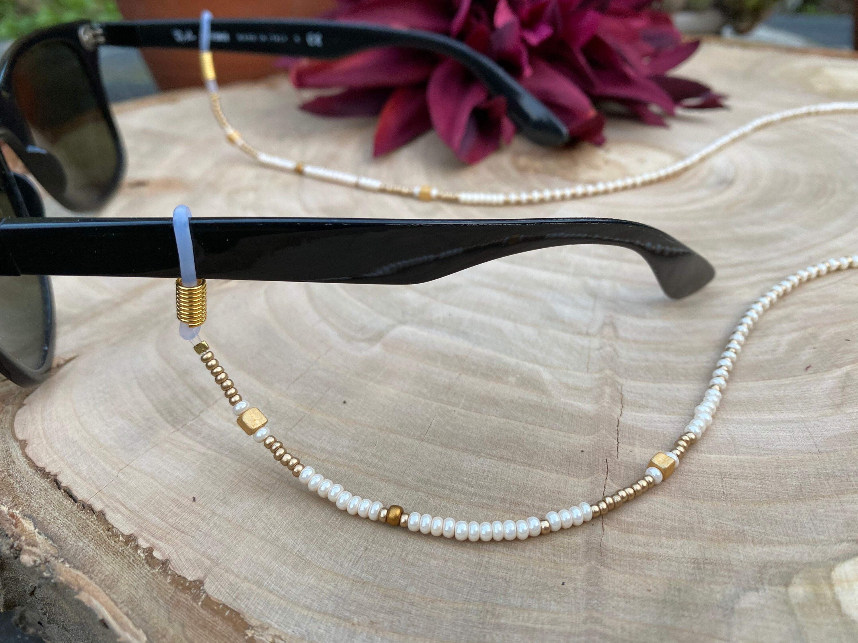 Eyewear chain Goldy / Eyewear strap Glasses Etsy