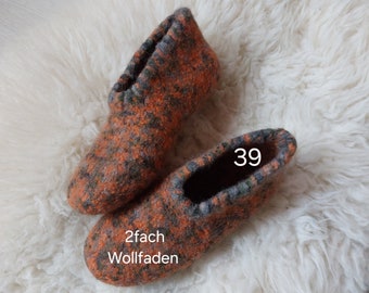 Gr. 39 》dicke Filzpantoffeln Filzhausschuhe Puschen, Damen Herren, Unisex