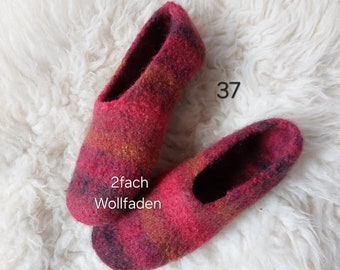 Gr. 37 》 Filzpantoffeln Filzpuschen Filzschuhe Filzhausschuhe, Unisex