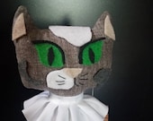 Witch Kitty Soft Sculpture- Calico Kitty with Moon and Stars Dress