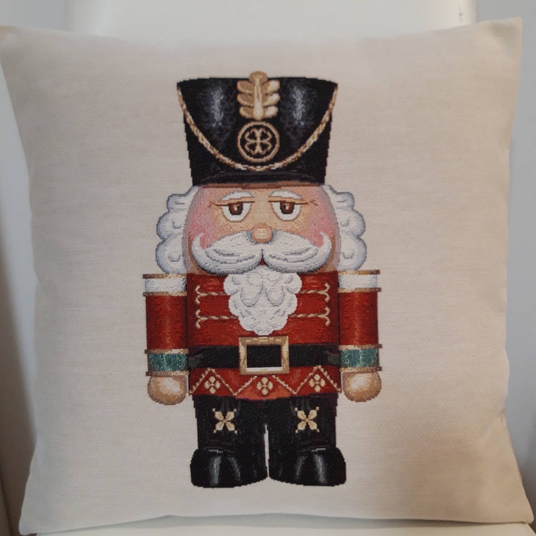 Housse de Coussin Tapisserie Jacquard Casse Noisette 3 45x45 cm Déco d'intérieur Tendance - Déco Cré