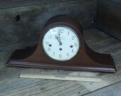 Free Shipping Seth Thomas Westminster chime clock wit key 2 jewel 7208 8 day wined up clock