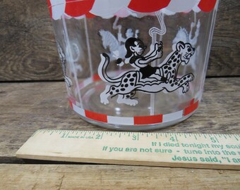 Vintage, Hazel Atlas, Circus Carousel, Merry Go Round Animal, Ice tube bucket