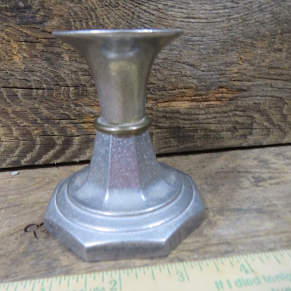 Vtg Wilton Columbia Pa Usa Pewter Candlestick