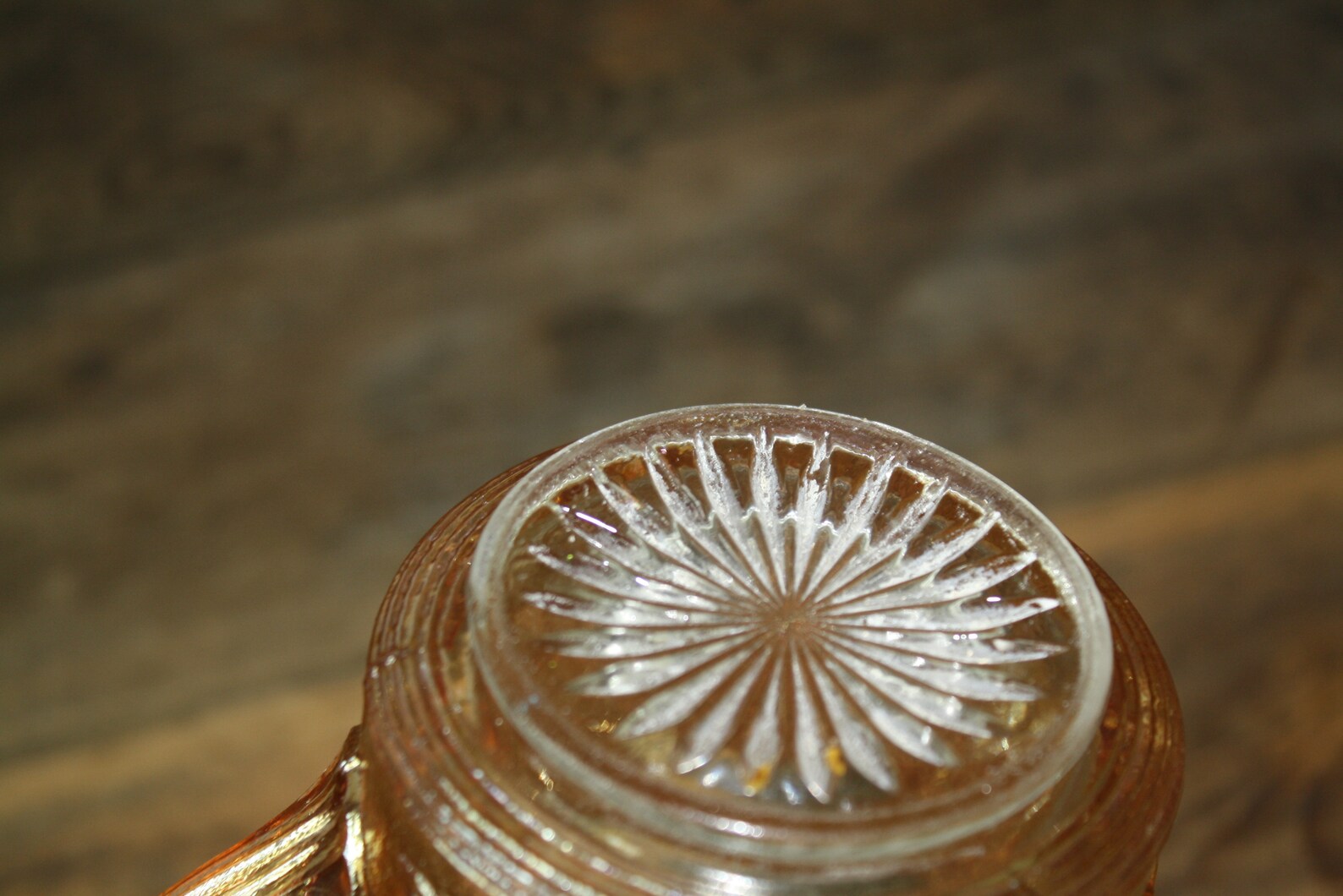Depression glass orange creamer pitcher Etsy