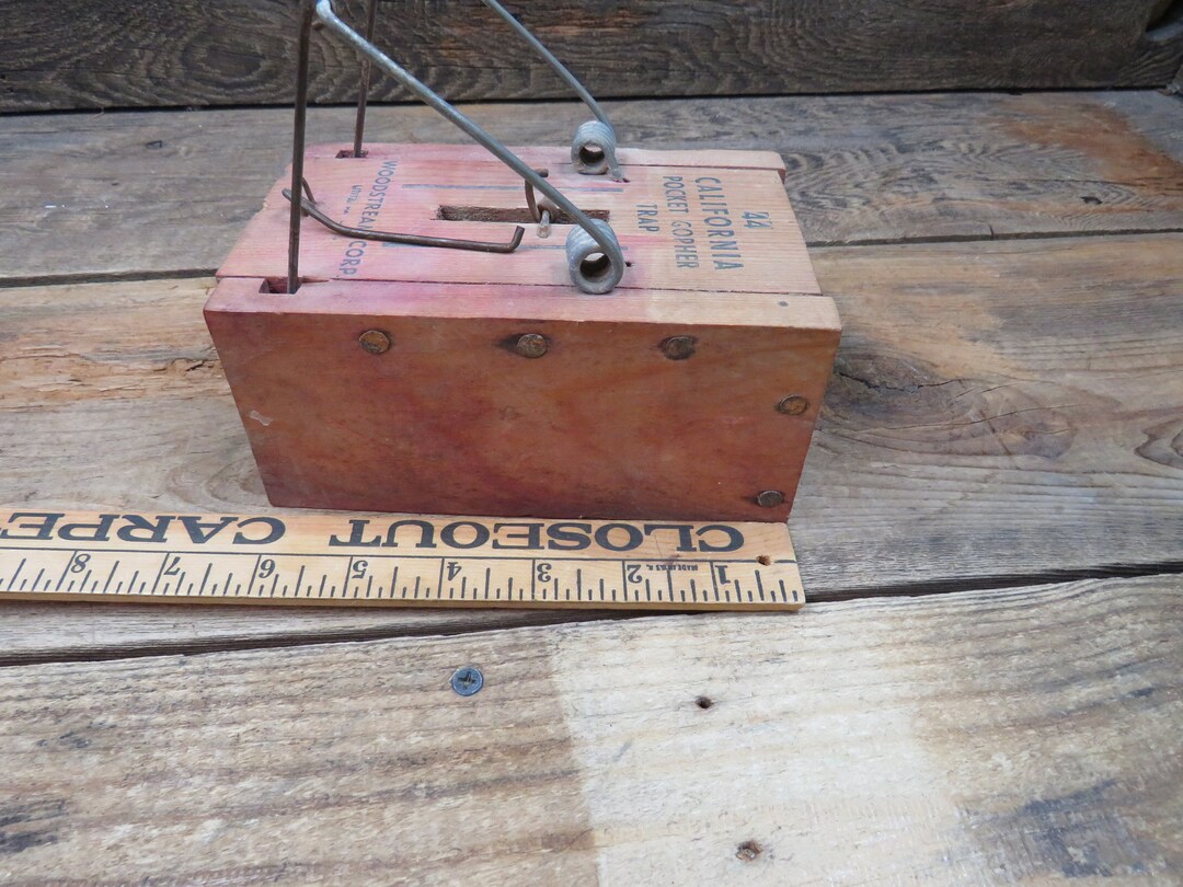 Vintage California Pocket Gopher Trap 44 WOODSTREAM CORP. Etsy