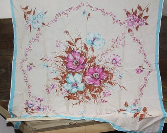 vintage flower scarf