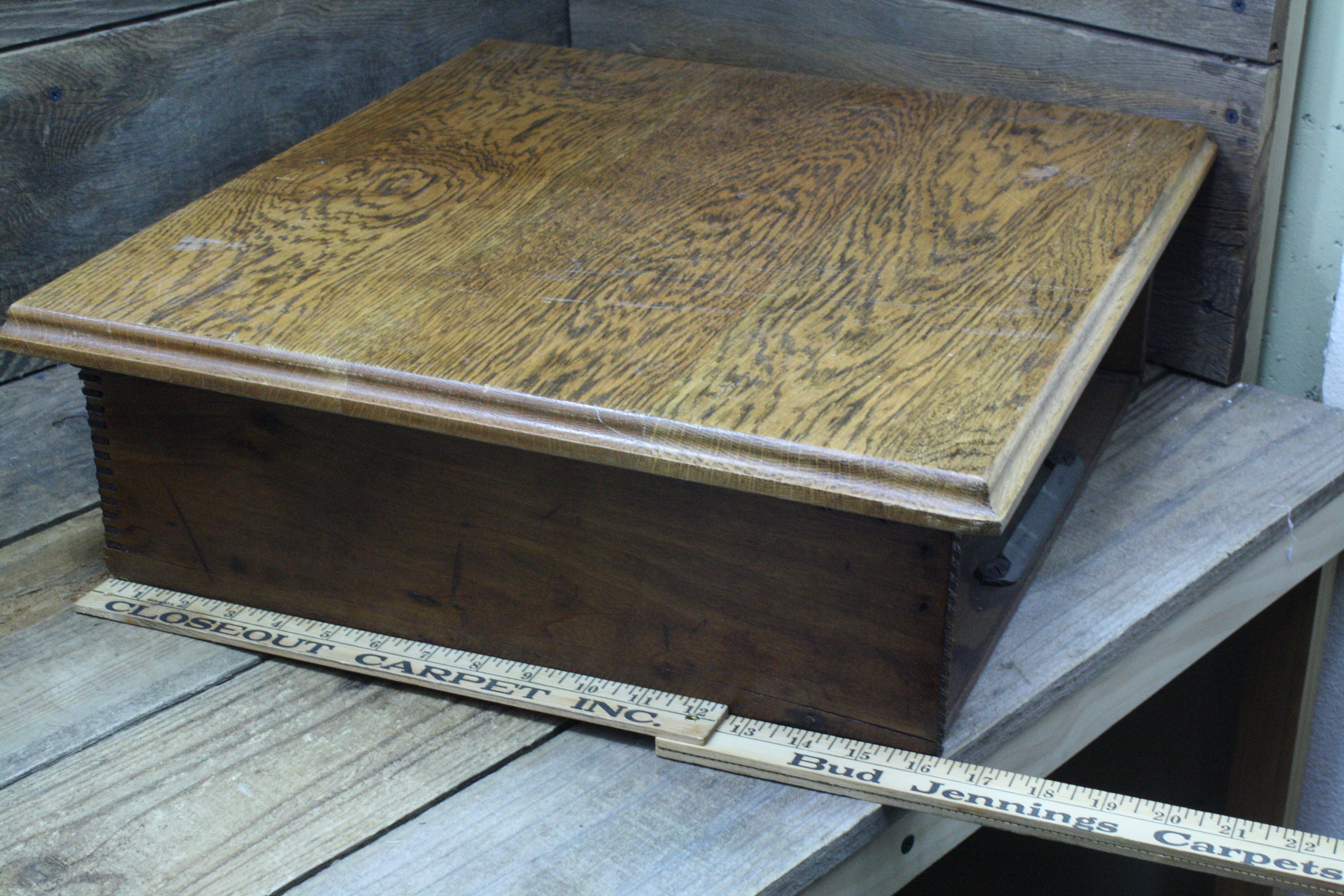 Free shipping vintage wood cash drawer w/ finger release lock Etsy