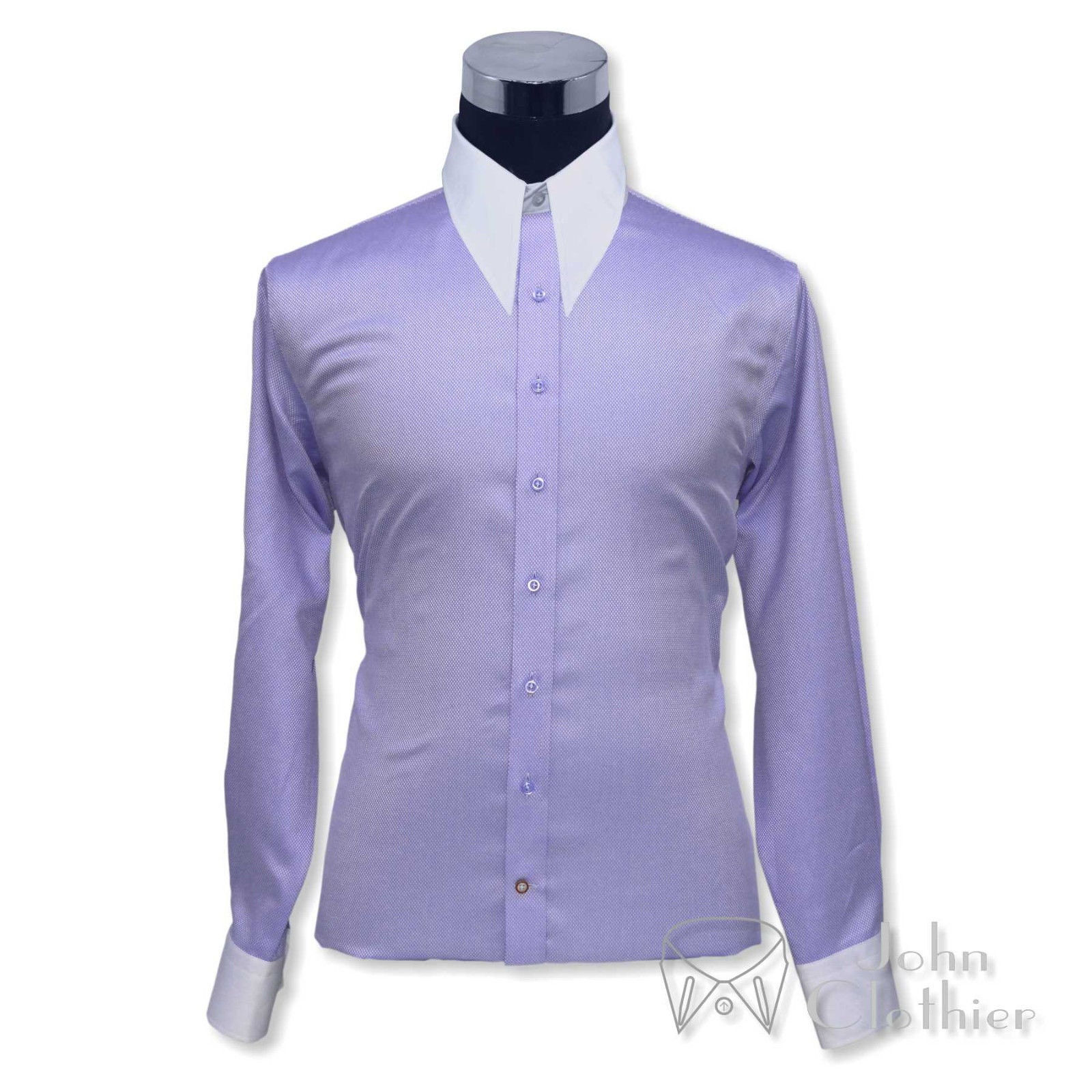 Club collar Mens Peaky Blinders style Penny collar shirt Round Pink