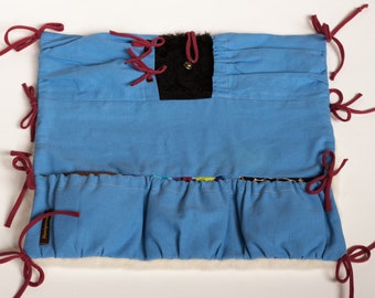 multifunctional therapy blanket for dementia/autism sufferers to promote fine motor skills