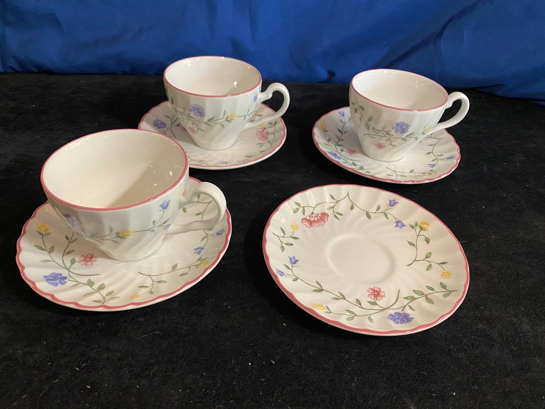 Johnson Brothers summer Chintz 3 Tea Cups & 4 Etsy