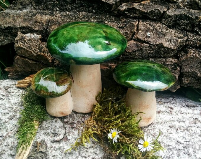 Keramik Pilze Dekopilze Gartendekoration Etsy.de