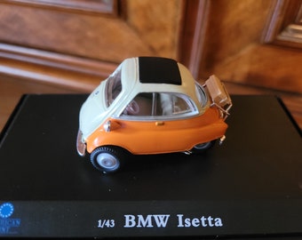 BMW Isetta 1/43 Modellauto , Sammlerstück, Blechspielzeug , Vintage