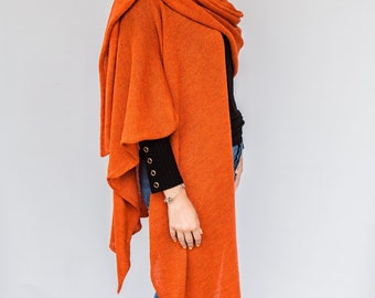 oversize poncho, woolen cape poncho shawls open knitted poncho