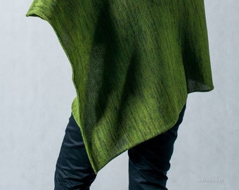 cotton knitted poncho