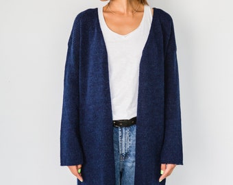 Cardigan made of alpaca wool