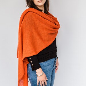oversize poncho, woolen cape poncho shawls open knitted poncho image 4