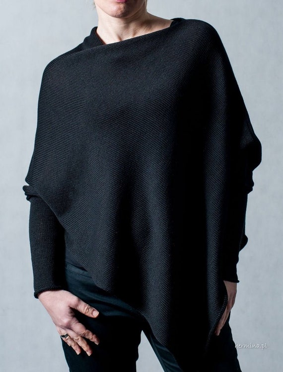 Loose poncho best sale sweater