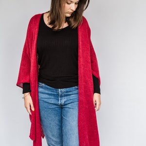 oversize poncho, woolen cape poncho shawls open knitted poncho image 9