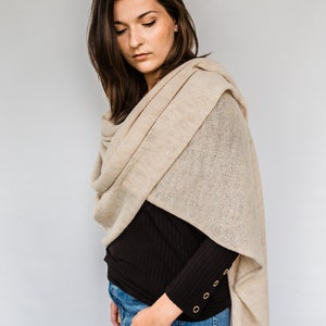 oversize poncho, woolen cape poncho shawls open knitted poncho image 10