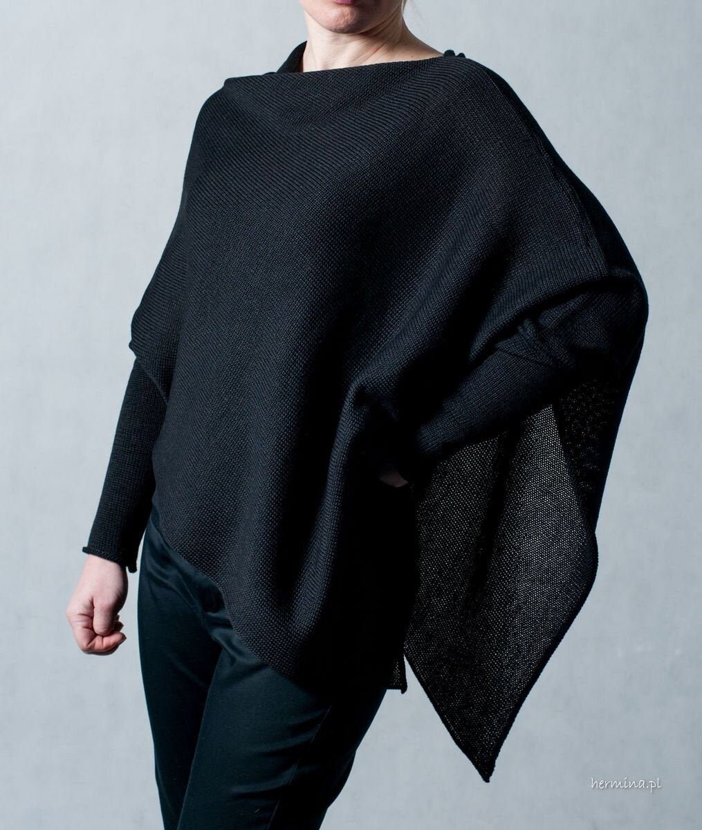 loose poncho sweater