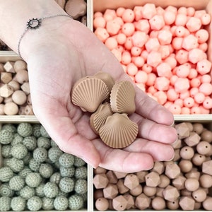 Silicone shell bead tested in the laboratory / Complies with toy standard EN71-3 / baby toy attachment