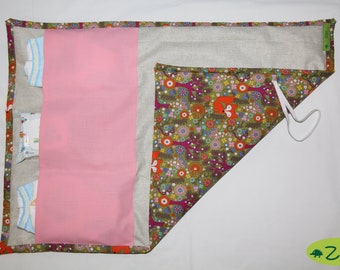 Wickelunterlage to go,  wasserdicht  Wickeltasche Windeltasche  Geburtsgeschenk