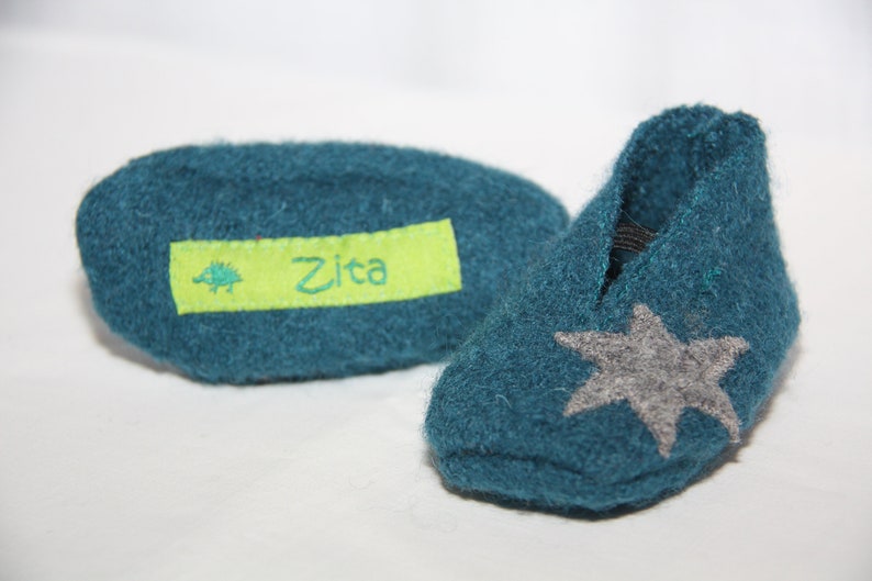 Cradle Flitzer baby shoes made of boiled wool 2-5 months image 3