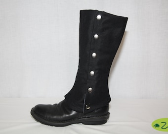 Gamaschen zum wenden Gr.S   Steampunk  Stiefel geknöpft Highlander Mittelalter