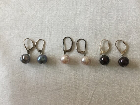 Handmade Pearl Necklace Pearl Necklace Pearl Earrings Matching Pearl Set