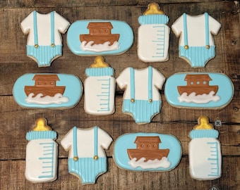 Noah’s Ark Baby Shower Cookies