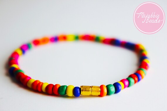 Anklet Beaded Handmade Foot Chain Opaque Seed Beads Ankle Bracelet