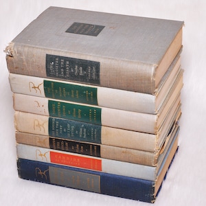 Vintage Modern Library Book Set: Dickens, Faulkner, Voltaire, Adams, Reade