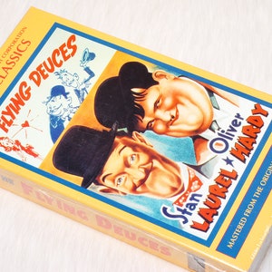 Vintage Collectible VHS The Flying Deuces Stan Laurel Oliver Hardy VHS Sealed